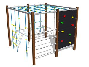 Climbing set - brown