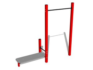 Street workout set - red