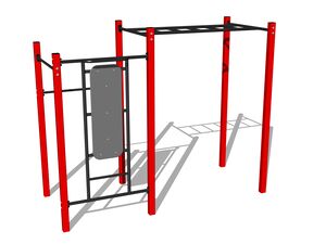 Street workout set - red