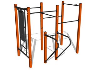 Street workout set WS8013OD - orange
