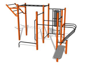 Street workout set WS8020OD - orange