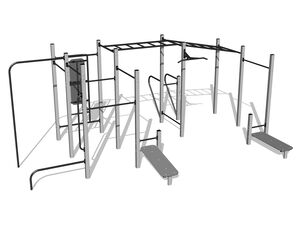 Street workout set - silver