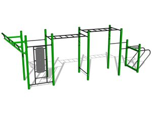 Street workout set - green