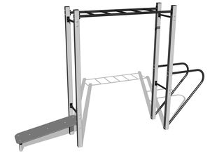 Street workout set - silver