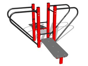 Street workout set - red