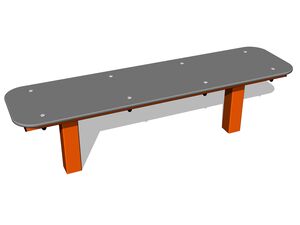 Street workout element - orange