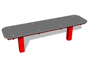 Street workout element - red