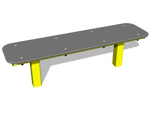 Street workout element - yellow