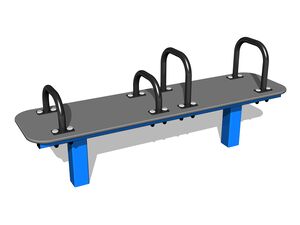 Street workout element - blue