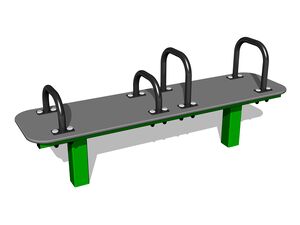 Street workout element - green
