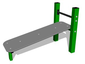 Street workout element - green
