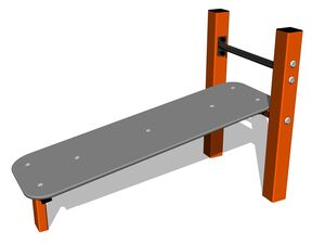 Street workout element - orange
