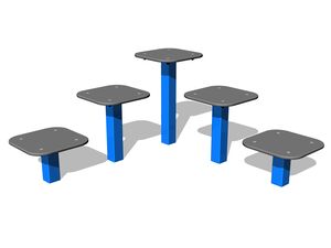 Street workout element - blue