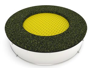 Trampoline TRA-K170-YZ - yellow