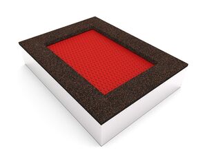 Trampoline TRA-O210-RZ - red
