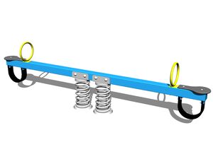 Double seat seesaw on springs HPV2001KB - blue