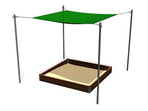 Shade cover for sandpit 2x2 m (adjustable) ZP221