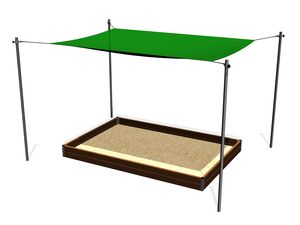 Shade cover for sandpit 3x2 m (adjustable) ZP321