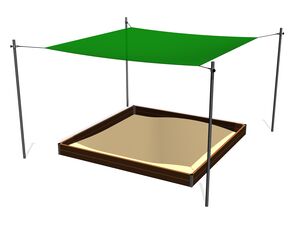 Shade cover for sandpit 3x3 m (adjustable) ZP331