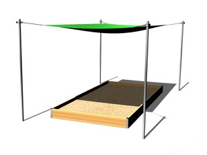 Shade cover for sandpit 4x2 m ZP420